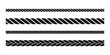 © Hunter Leader - Straight rope vector icon. Set of repeating rope patterns. Seamless hemp cord line collection.