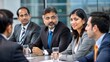 © N7 - Indian business leaders participating in a roundtable discussion focused on networking strategies.
