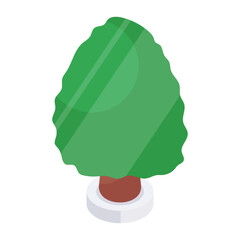 Sticker - An icon design of tree

