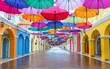© AgungRikhi - Colorful Umbrellas Over an Alleyway