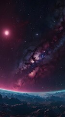 Wall Mural - interstellar travel: stunning images of space, planets, and moons