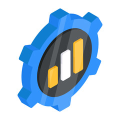 Wall Mural - Data Management icon, editable vector 

