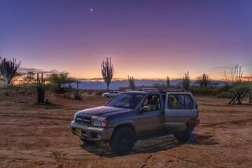 car in the desert