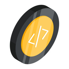 Perfect design icon of coding 

