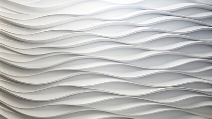 Abstract wave background with minimal white geometric elements