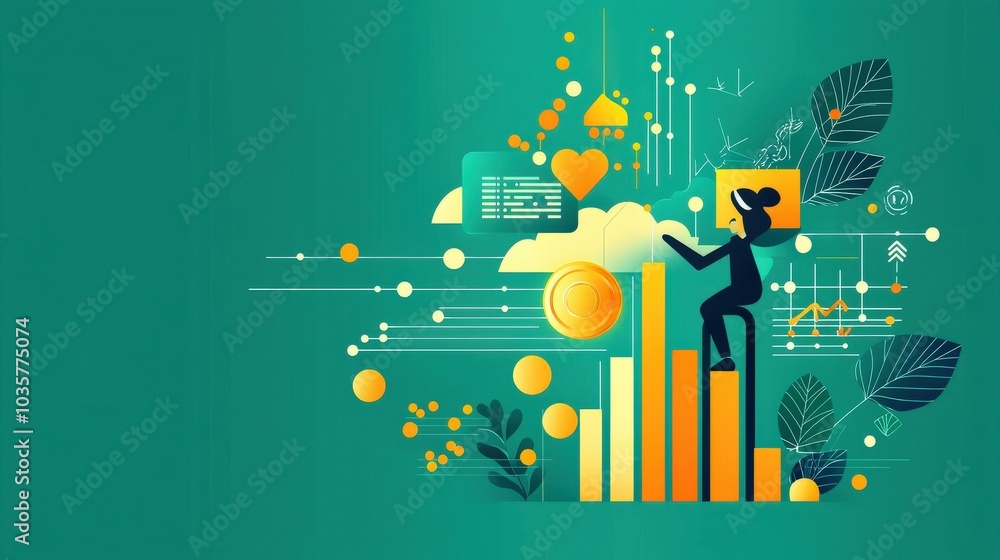 Visualizing Climate Change Impacts with AI Algorithms の Stock イラスト ...