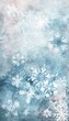 © spyrakot - Minimalist Abstract Winter Background with Snowflake Motifs and Frosted Textures for Holiday Design