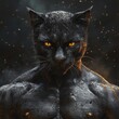© Franz Rainer - Muscular anthropomorphic cat with powerful physique
