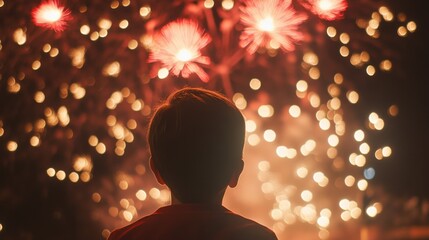 The loud fireworks brought smiles to everyone’s faces.