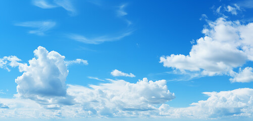 Wall Mural - blue sky with white cloud background. white cloud with blue sky background