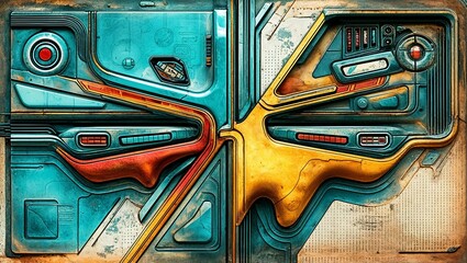 Poster - Futuristic Abstract Panel Design