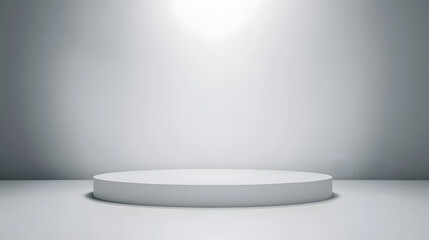 Wall Mural - abstract pastel gray color and gradient white light background in studio table backdrops display pro