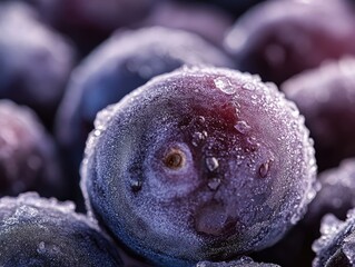 Sticker - close up of blueberries