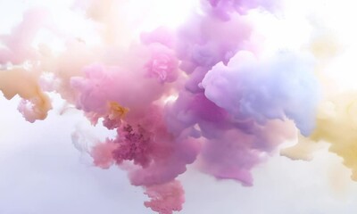 Wall Mural - create vibrant abstract image showcasing swirling colors merging beautifully.