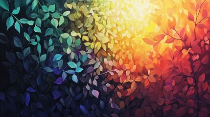 Poster - Sunlight Through Leaves