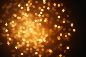 Wall Mural - golden bokeh background for festive celebration design.
