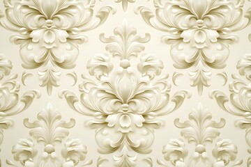 Elegant floral damask pattern design