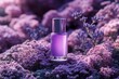 © Michael - Purple perfume bottle standing on a rock surrounded by lavender flowers