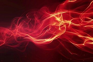 Wall Mural - Abstract red smoke on dark background. Vector illustration for your design.