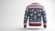 © Nathamanee - A blue and red sweater with reindeer on it