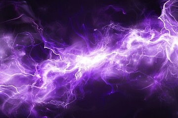 Wall Mural - purple lightning in the space, computer generated abstract background