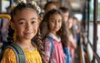 © NazmulPGD - School children kids pupils group of mixed race classmate