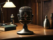 © gmstockstudio - Old vintage microphone on table