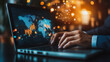 © Teeraphon - Business person evaluates metrics for charts and graphs with statistics to innovative analyze business potential and forecast future development of companies growth., setting goals for expansion.