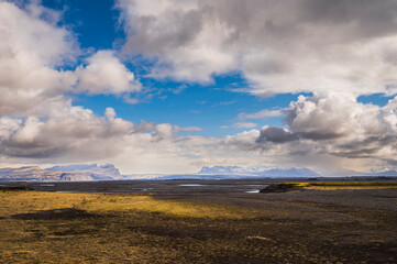 Wall Mural - nature sceneries ai the area surrounding the village of Vik, iceland