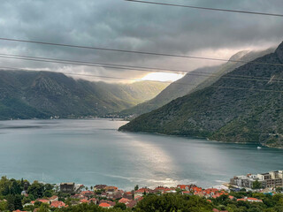 Kotor bay Montenegro Risan view