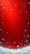 © Galeno - snowflakes fall gently red winter background festive christmas card design