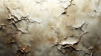 Leinwandbilder - The textured wall showcases a variety of peeling layers, displaying earthy tones of brown and beige. Its intricate patterns add a unique character to the aging surface.