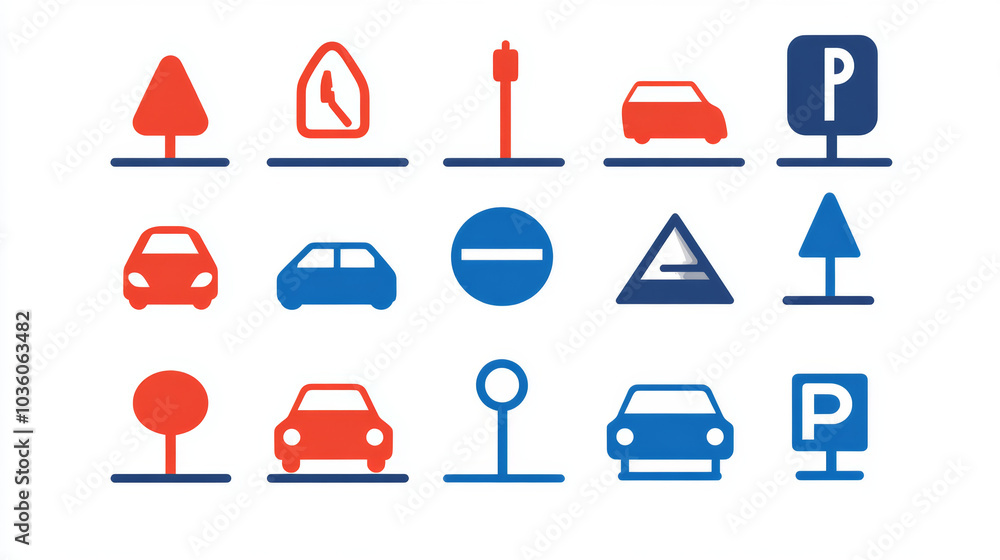 Parking Signs Explained A collection of parking symbols, including a car parking icon. These ...