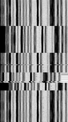 Wall Mural - Glitch no signal error black lines pattern grunge abstract texture transparent overlay isolated png