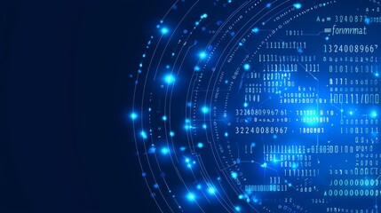 Data network connections, cyberspace, and high-speed internet. Technology digital data future background.