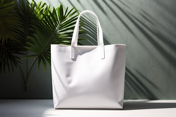 Tote Bag Mockup, high-end and customizable with realistic high-resolution rendering, ideal for branding, fashion design, and eco-friendly presentations, AI Generative