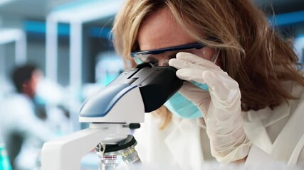Poster - Medical Lab Scientist Woman Doing Research In Laboratory