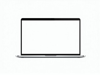 laptop mockup isolated on white background