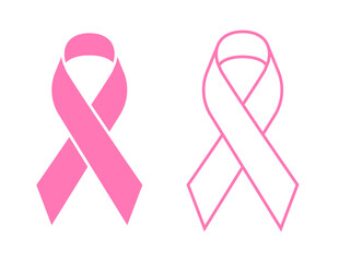 breast cancer awareness ribbon set