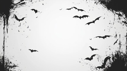 Wall Mural - dark background with spider and spider web