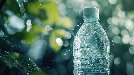 Water Drop In Plastic Bottle Soft Picture