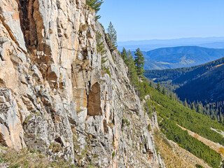 Landscape of Rila Mountain near Malyovitsa peak, Bulgaria