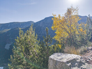 Landscape of Rila Mountain near Malyovitsa peak, Bulgaria