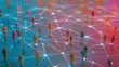 © ae - Abstract representation of interconnected people in a network.