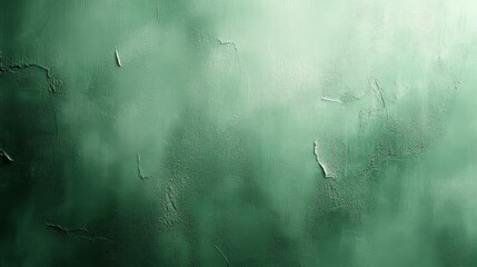 Fototapete - A textured green wall features a blend of hues and imperfect surface details, enhancing the aesthetic appeal in soft, diffused light. This backdrop evokes a serene and calming ambience.