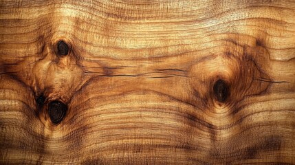 Fototapete - The hand-crafted wood surface reveals intricate grains and unique knots, highlighting the natural beauty and texture of the material under soft daylight.