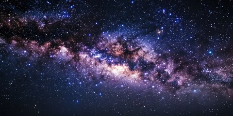 Wall Mural - milky way galaxy with countless stars in deep space. cosmic universe and astronomy concept for educa