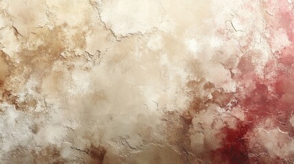 Poster - A textured abstract wall showcases a blend of warm earth tones, highlighted by subtle cracks and a soft gradient, creating a cozy, inviting atmosphere.