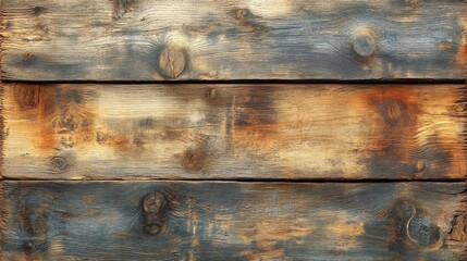 Fototapete - The surface features a collection of wooden planks displaying various brown and gray hues, highlighting their weathered texture and rustic appeal, ideal for creative projects.