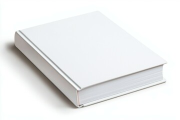 Sticker - A white book with a white spine and white pages